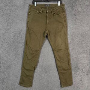 DU/ER Jeans Mens 34x30 Green N2X Slim Fit Stretch Denim Pants Casual